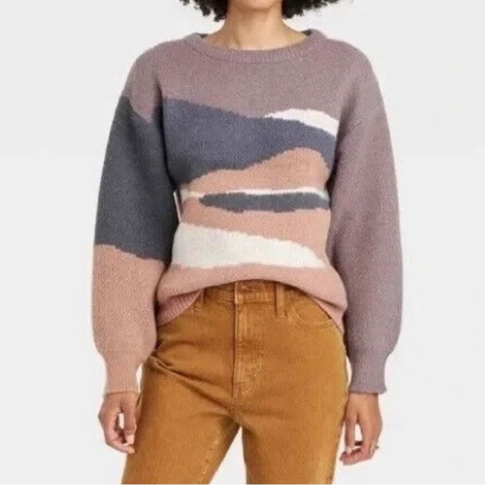 Universal thread mountain sweater, thick and cozy neutrals sweater